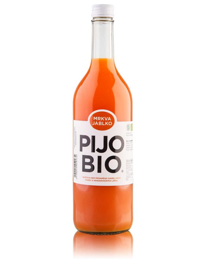 100% ovocná bio šťava MRKVA – JABLKO 700ml 100% ovocná bio šťava MRKVA – JABLKO 700ml
