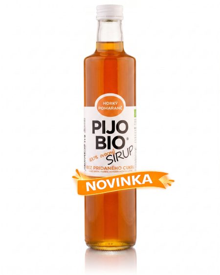 Bio sirup bez pridaného cukru HORKÝ POMARANČ 500ml