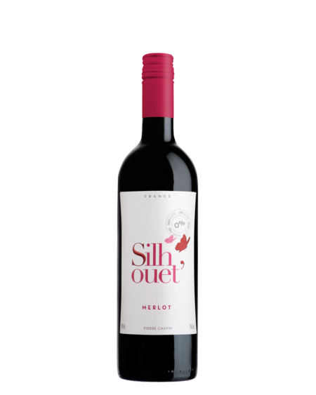 Nealko víno červené suché 0% Merlot SILHOUET 750ml